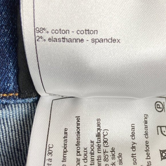 CHANEL | 2017 Spring Skinny Blue Jeans White All Over Diamond Print 40 - Picture 11 of 11